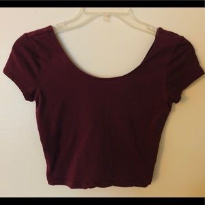 Garage Scoop Neck Crop Top